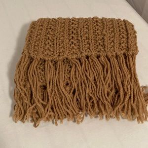 Scarf brown knit